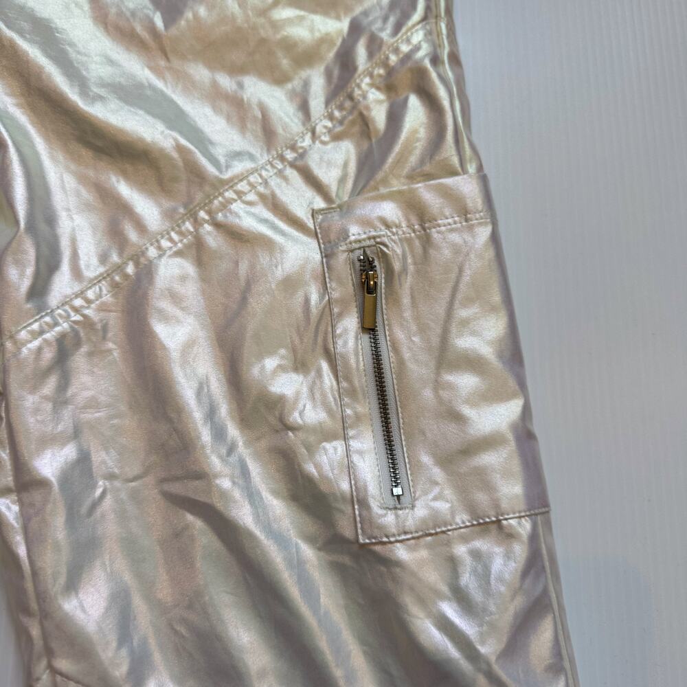 Iridescent Parachute Pants Pearl Rave Festival Y2K Cyber Girl’s XL (Women’s XS) - Picture 6 of 16